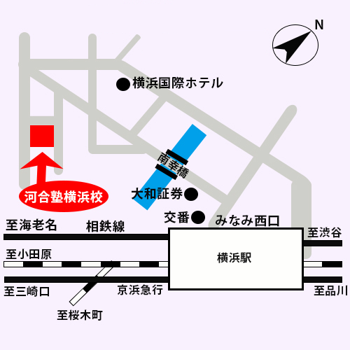 河合塾横浜校・地図