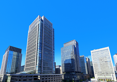 東京ビル街の風景