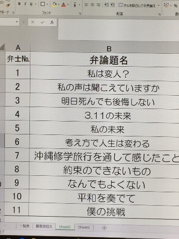 校内弁論大会 ニュース一覧 学校法人桜丘学園 愛知県豊橋市中高一貫校