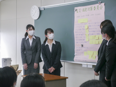 医療情報管理科1年生が3週間の学内実習中