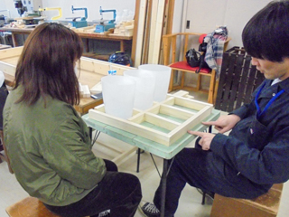 インテリア科「卒業制作展準備」