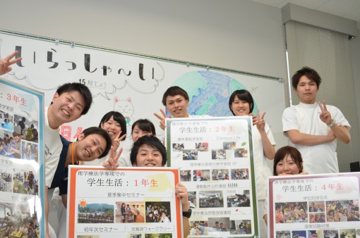 春のオープンキャンパス 笑顔の在学生