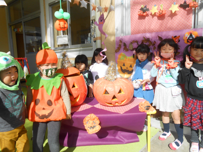 ハロウィンパーティを楽しみました