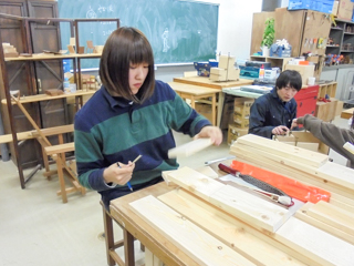 インテリア科「卒業制作展準備」