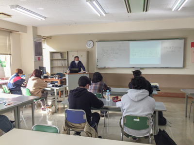 東北文化学園専門学校建築土木科「足場の組立解体 特別教育講習会」