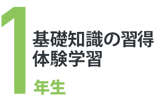 1年次 基礎知識の習得?体験学習