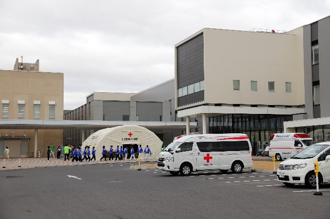 365体育投注元年度 石巻赤十字病院 大規模地震災害実働訓練