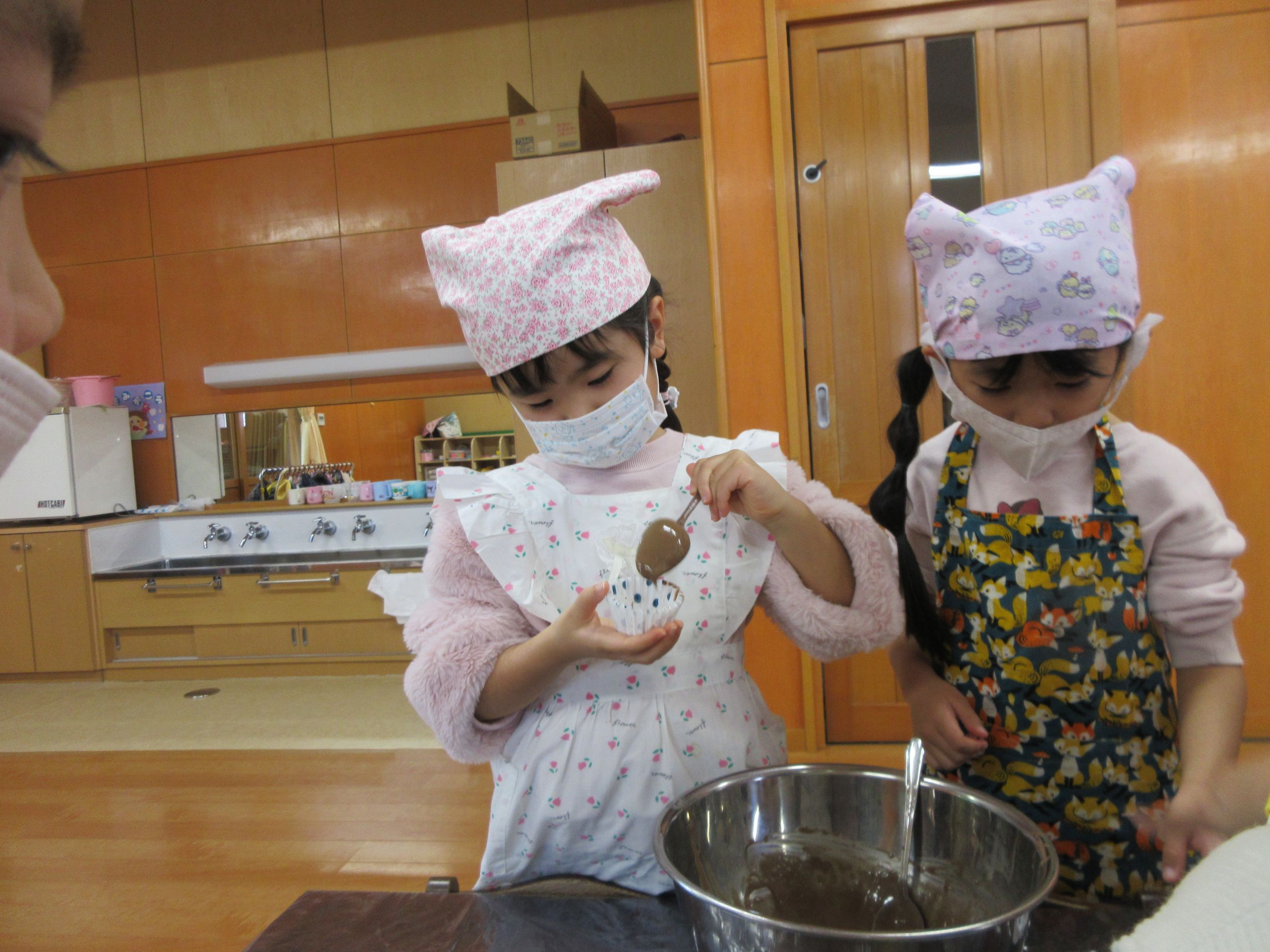 こぼさないように?