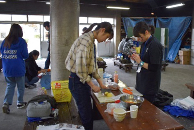 グループでカレーを作りました!