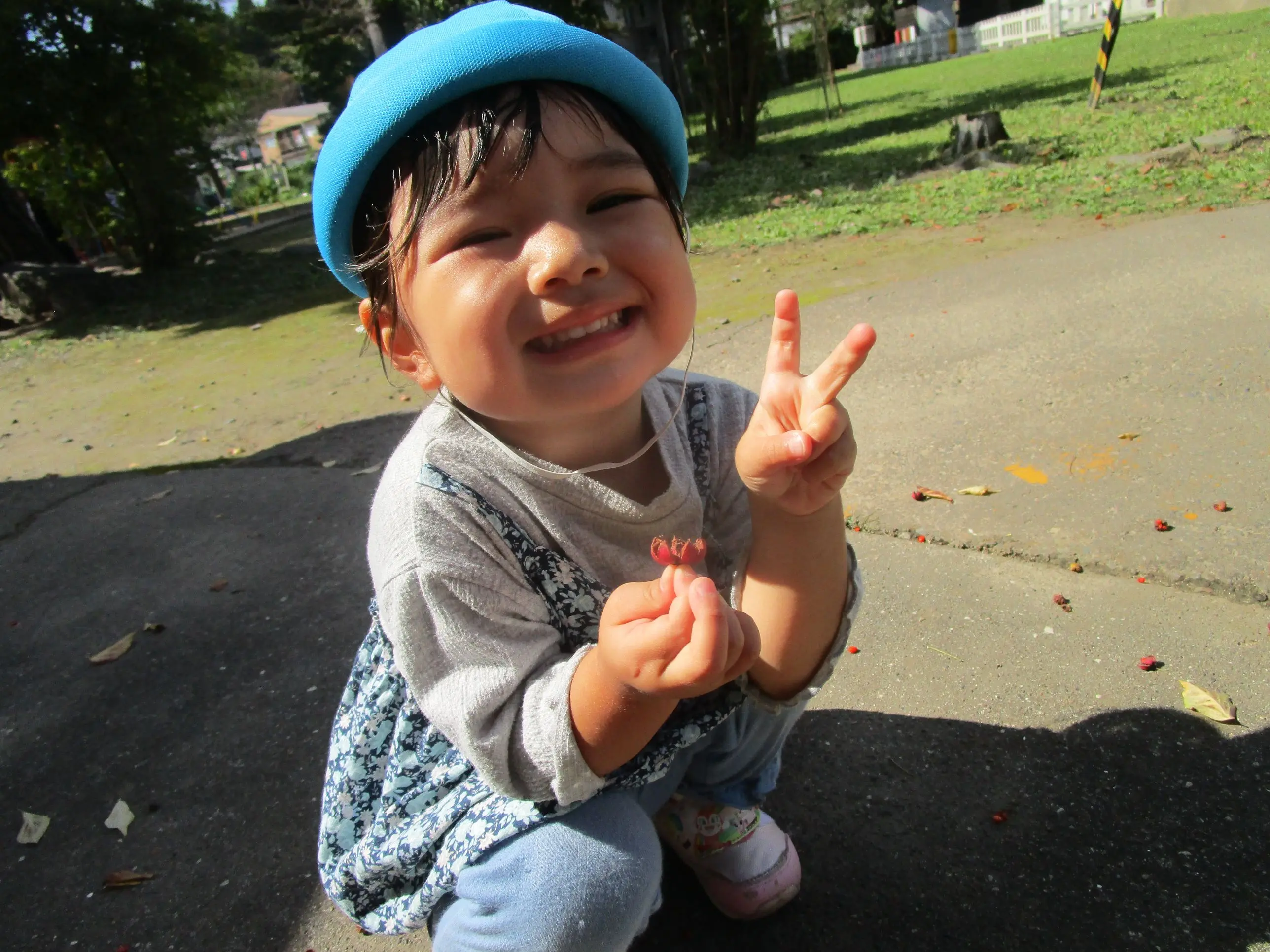 ピンクの花かわいいな