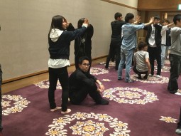 温泉での学外研修