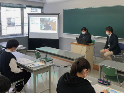 (特別養護せんじゅ 施設長 増子努様 介護主任 佐藤幸子様)