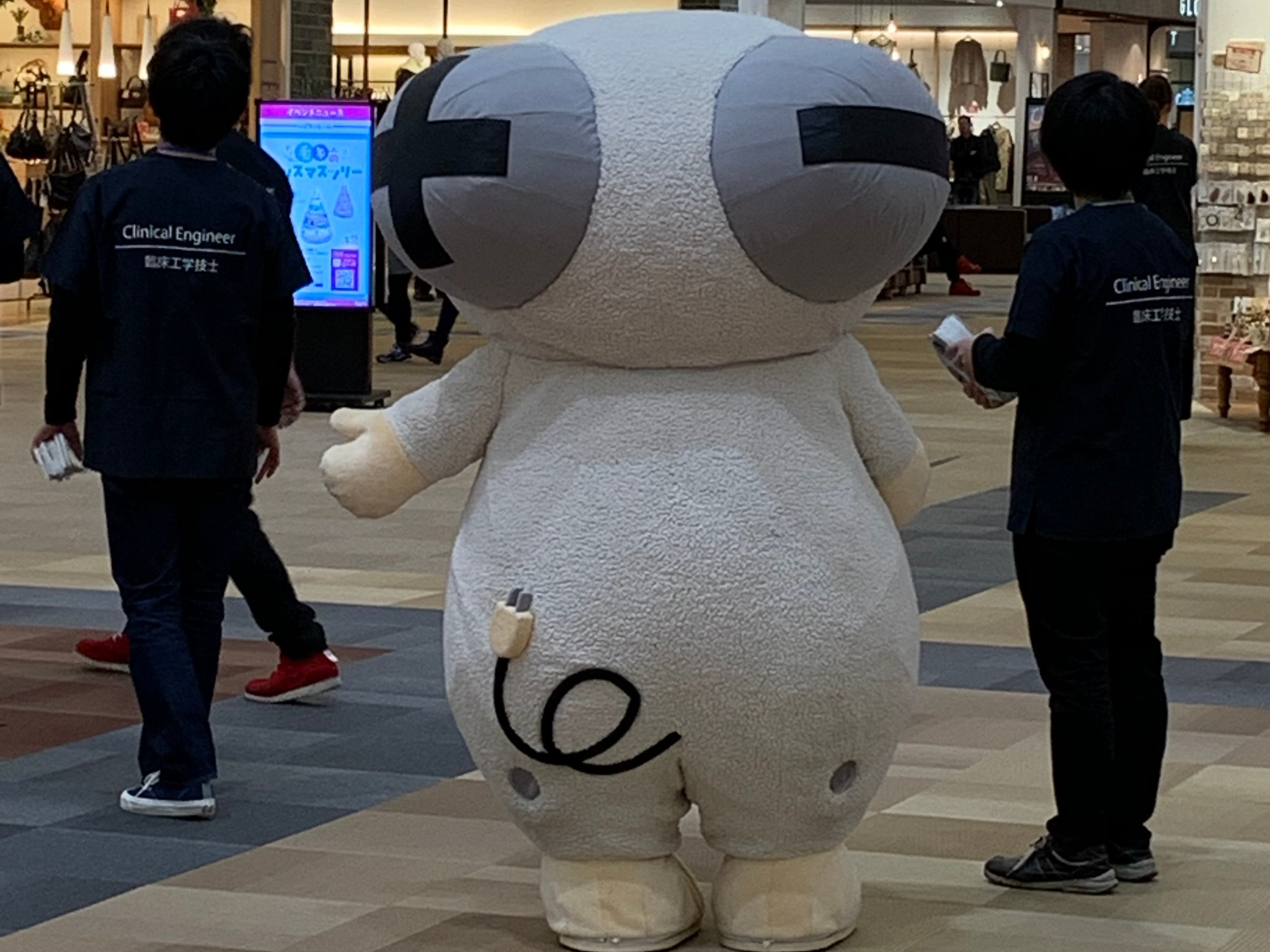 後ろ姿ですが、シープリンも登場!