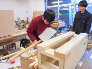 インテリア科「卒業制作展準備」