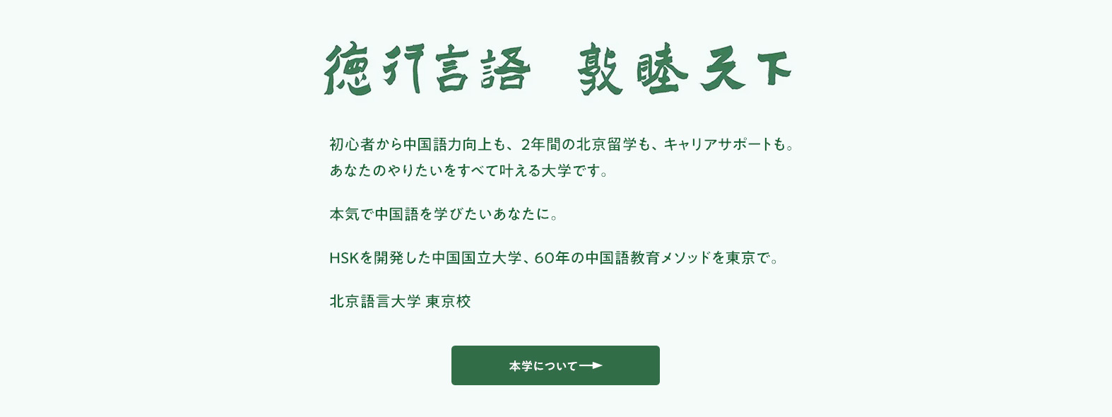中国語を本気で学べる大学 北京語言大学東京校について