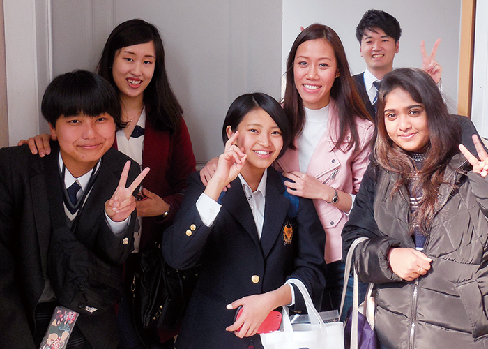 北京の名門高校で授業体験や国際交流