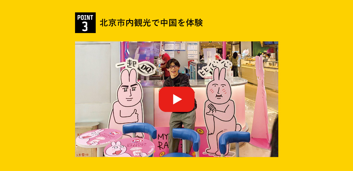 POINT3 北京市内観光で中国を体験