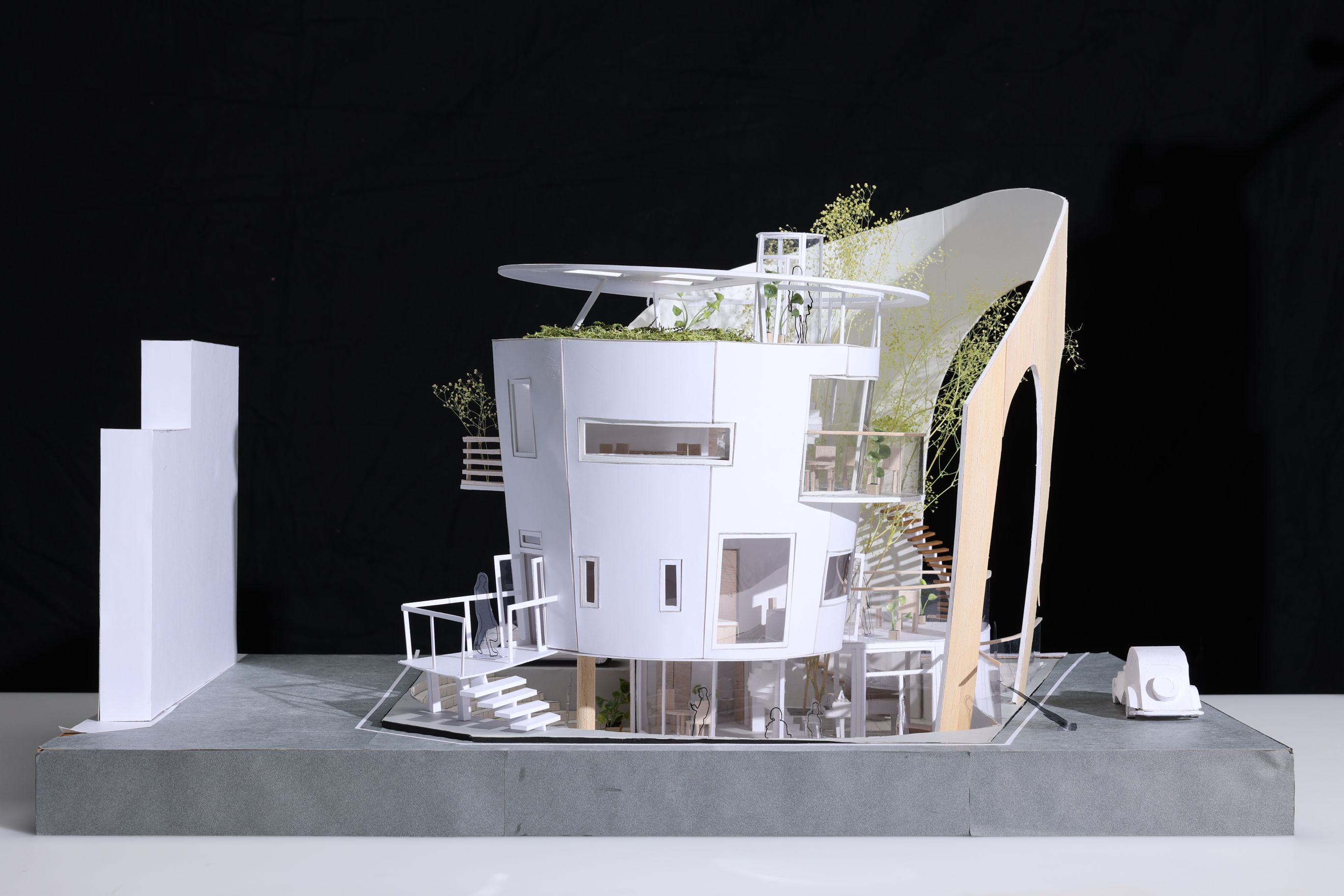 日本写真芸術専門学校にて交流模型撮影会青山製図専門学校