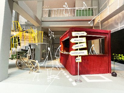 ショップデザインII/横浜・元町に建つショップ計画