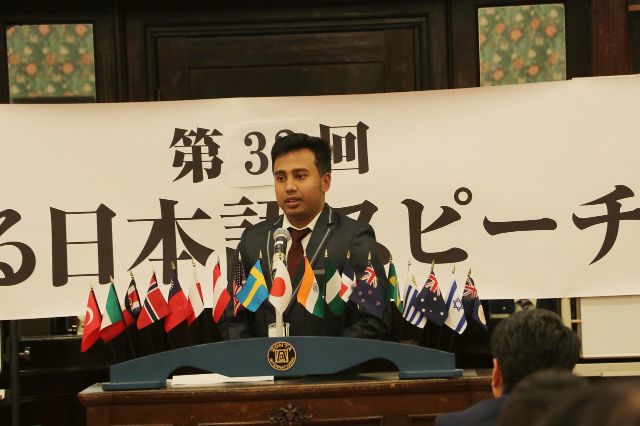 モイヌディン ムハンマドさんのスピーチ