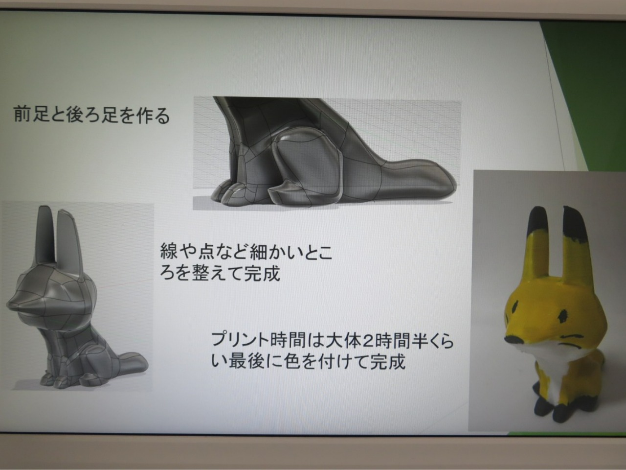 きつねのモデリング