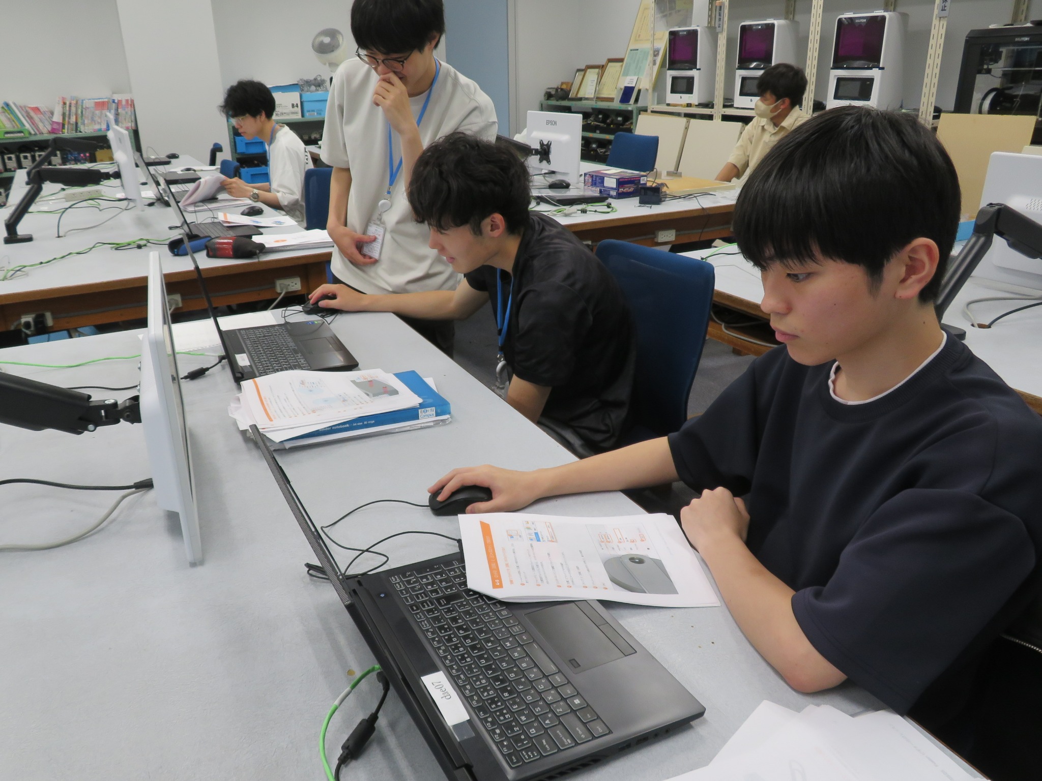 機械工学（情報電子機械科１年生）