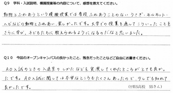 アンケート