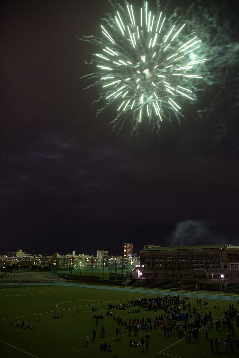 打ち上げ花火の様子