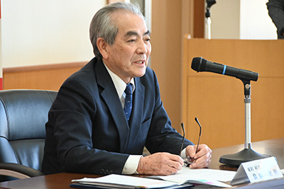 當山全伸東村長