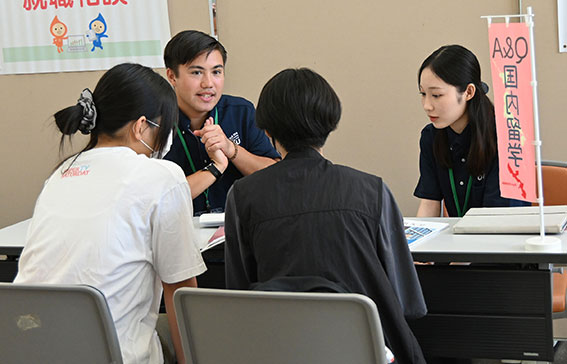 オープンキャンパス受付の様子