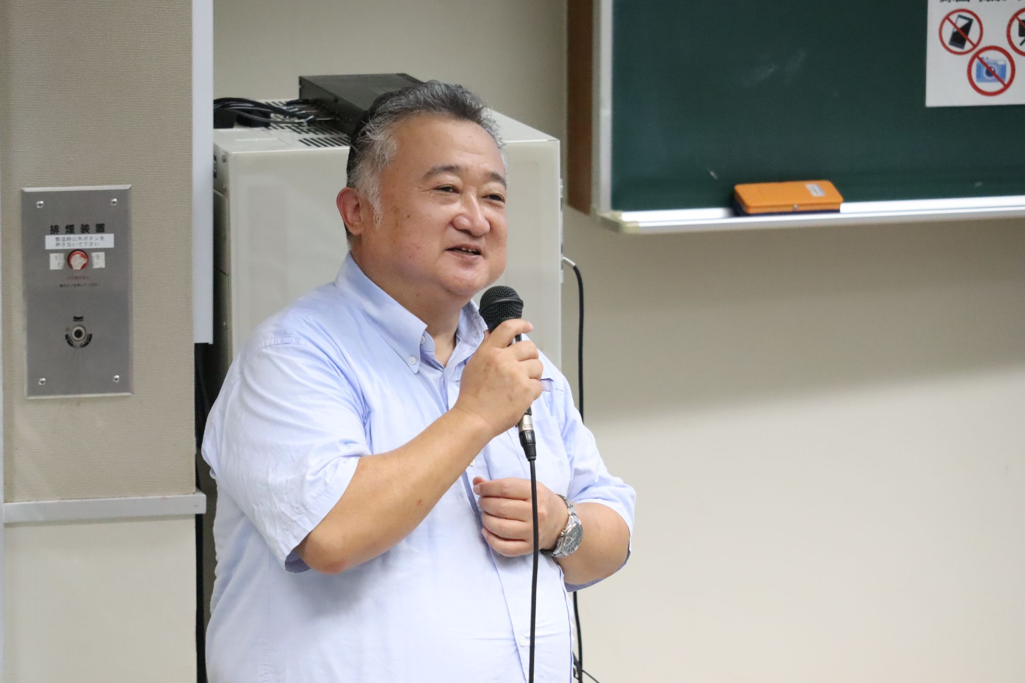 沖縄地理学会会長:廣瀬孝 氏(沖縄地理学会会長・琉球大学教授)