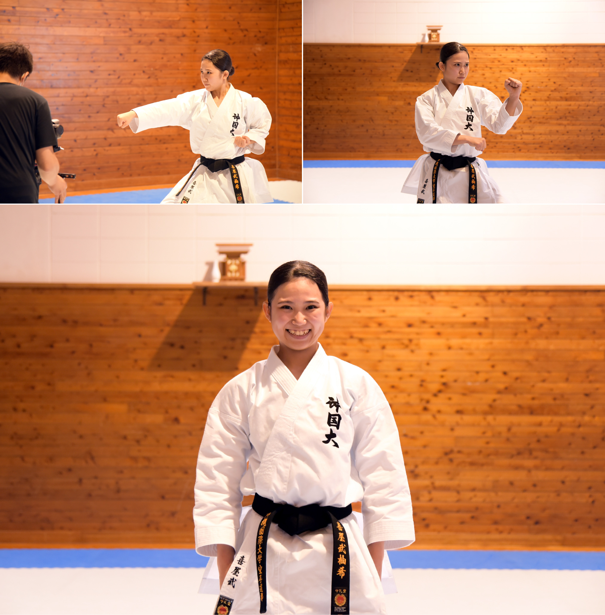 めざましテレビキラビトのコーナーに紹介された空手部所属の喜屋武柚希さん