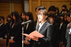 別科助産専攻 代表 上野佳奈