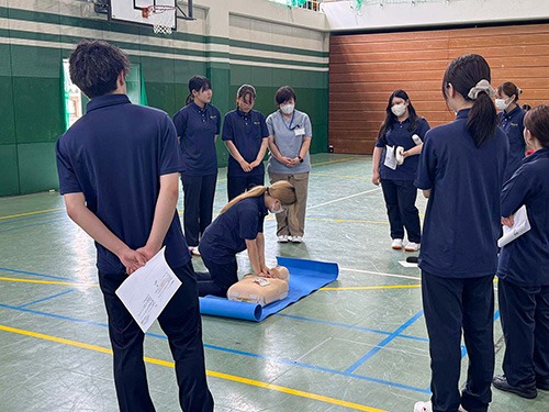 聖泉大学 看護学部 普通救命講習 防災士