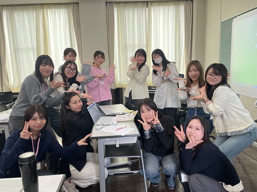 聖泉大学　別科助産専攻　帯祝い安産祈願　オレンジリボン運動