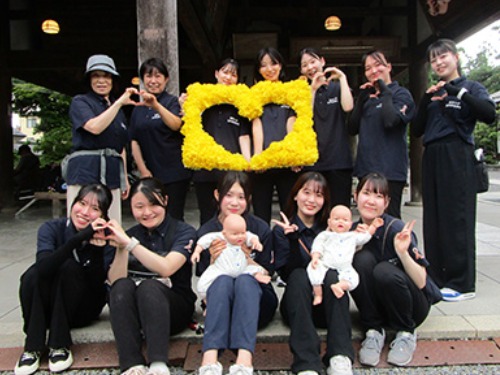 聖泉大学 別科助産専攻 オレンジリボン運動 帯祝いの会