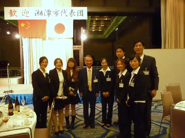 湘潭市代表団の歓迎式