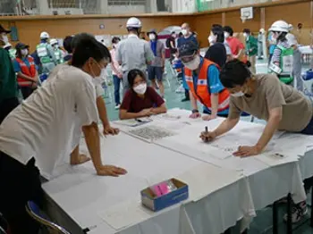 聖泉大学　彦根市消防団　入団式