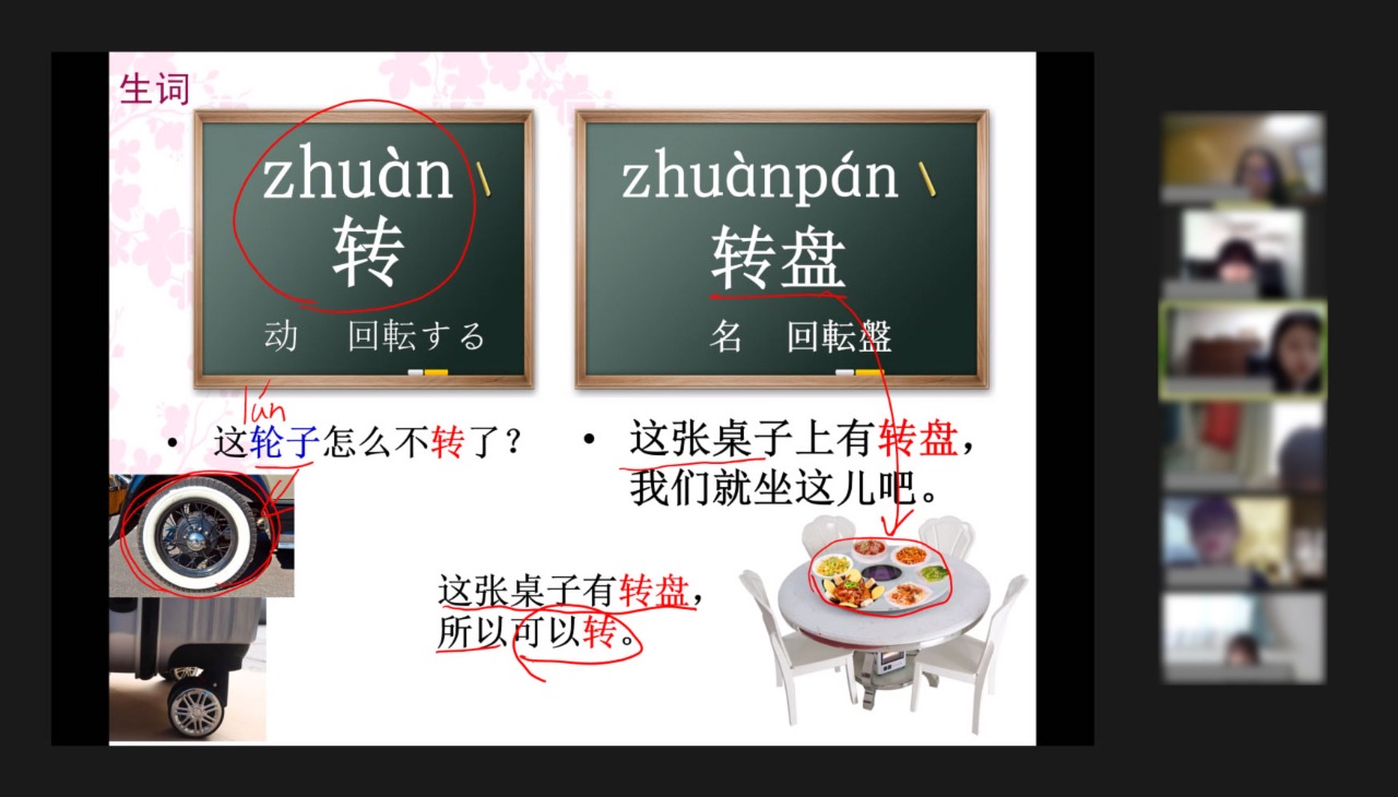 オンライン現地プログラムの授業風景