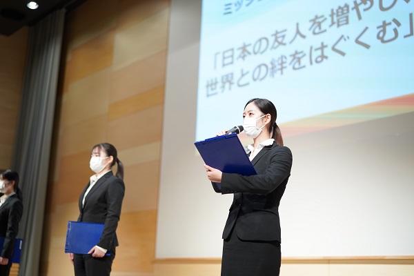 学生による発表①