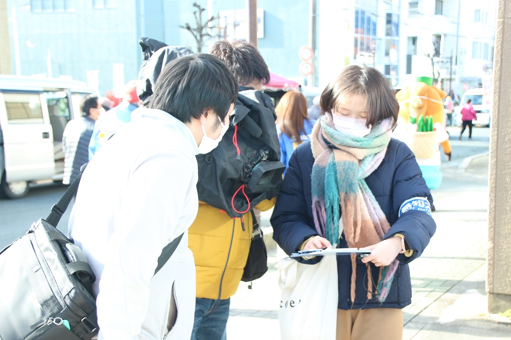 新城軽トラ市 学生調査活動