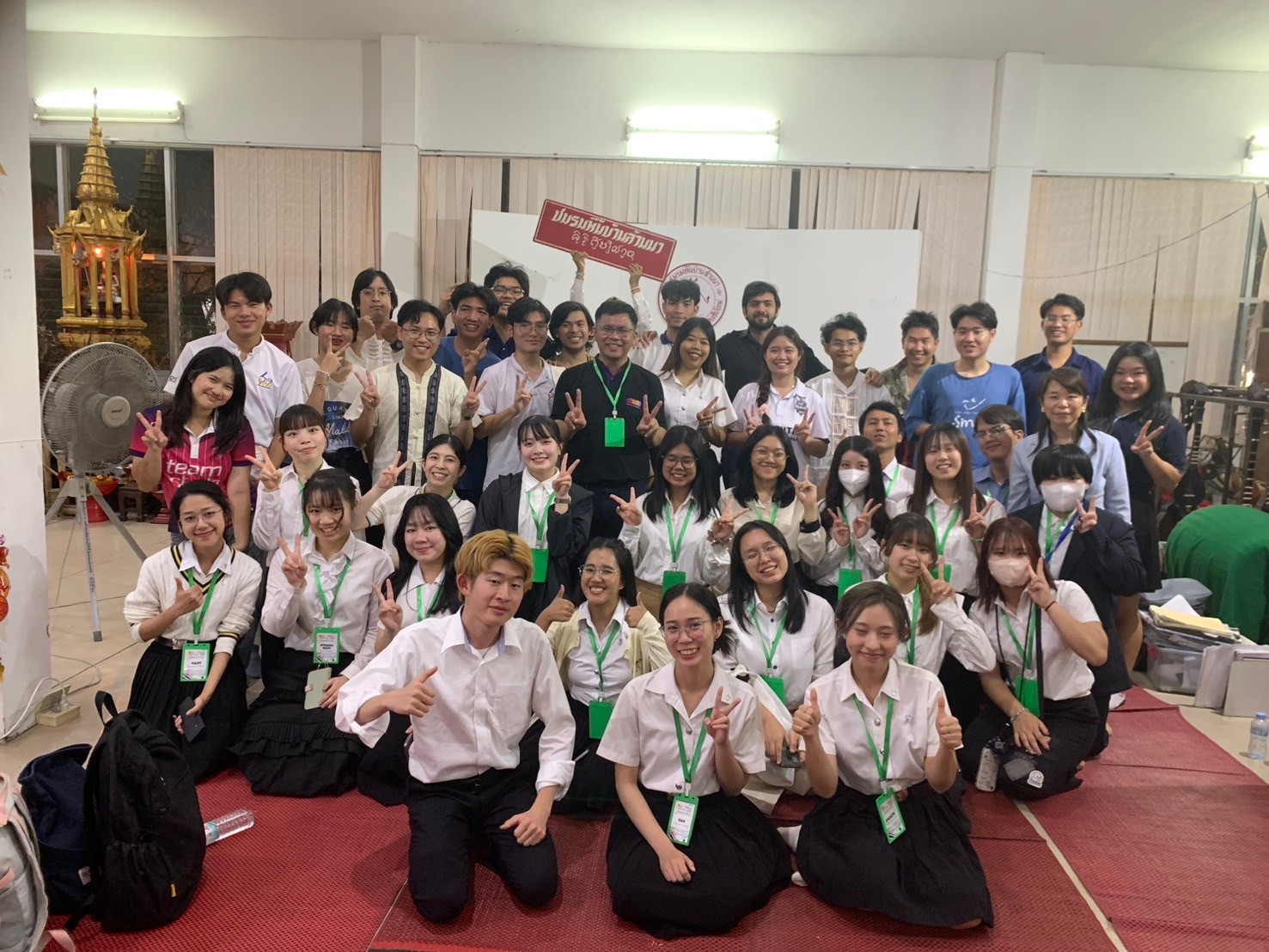 ラーンナー伝統文化継承同好会による歓迎会(チェンマイ大学)