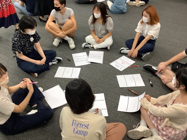 以心伝心ゲームでの一コマ