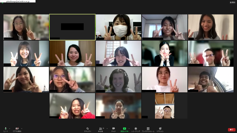 オンラインウェルカムパーティーでの1コマ