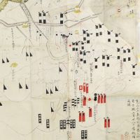 ポスタ―図・肥前国原古城図