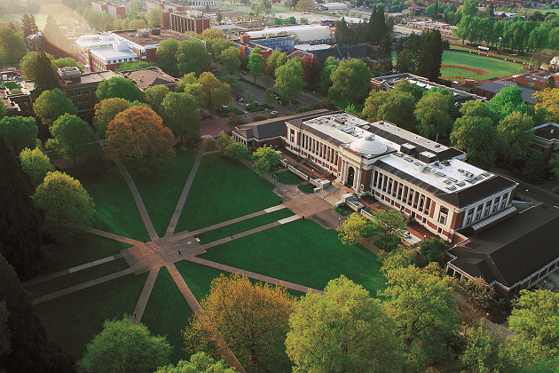 上空から見たOSUのキャンパス