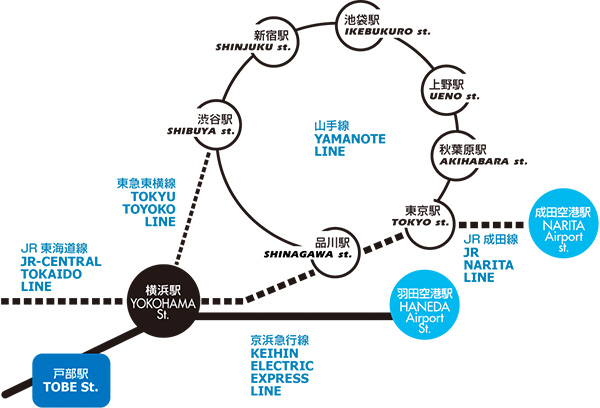電車地図で見る交通アクセス