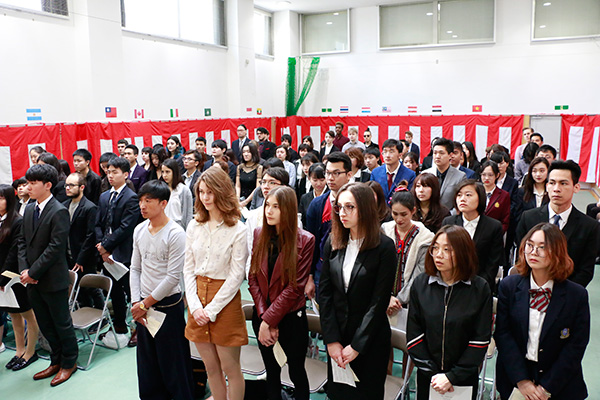 日本語学科入学式