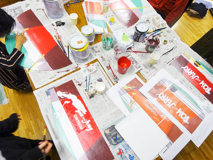 「トムとジェリー展」にイラストが展示されました