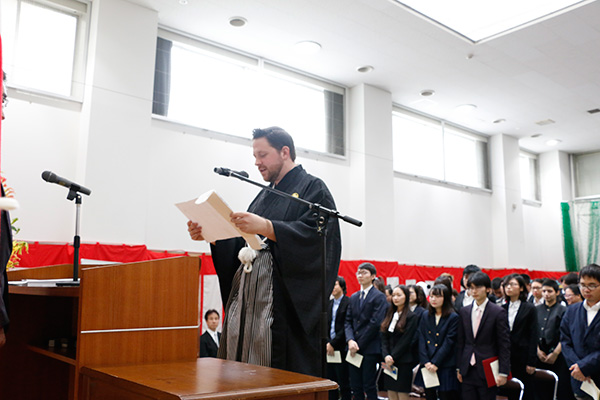 日本語学科 卒業証書授与式